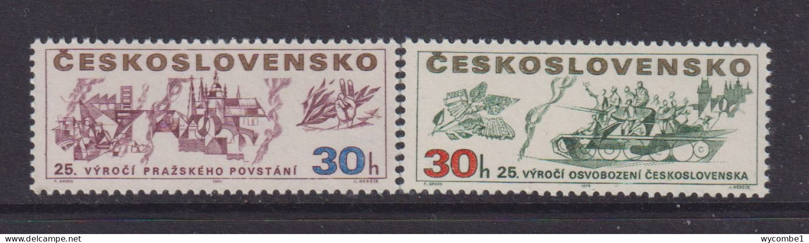 CZECHOSLOVAKIA  - 1970 Liberation Set Never Hinged Mint - Unused Stamps