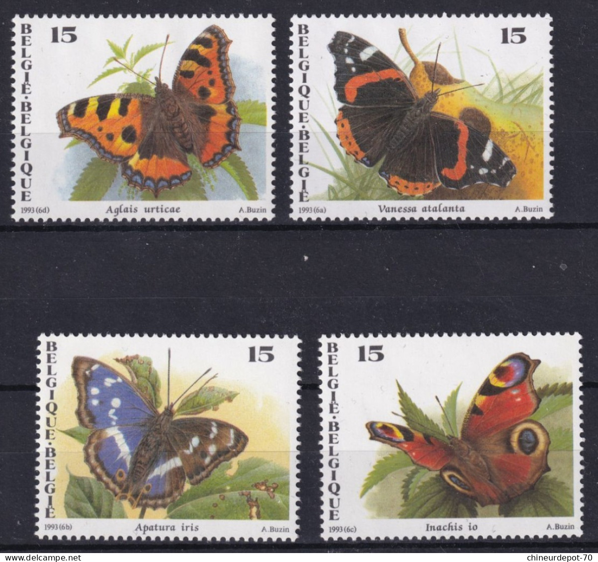 Belgique Papillons Neufs Sans Charnières ** - Unused Stamps