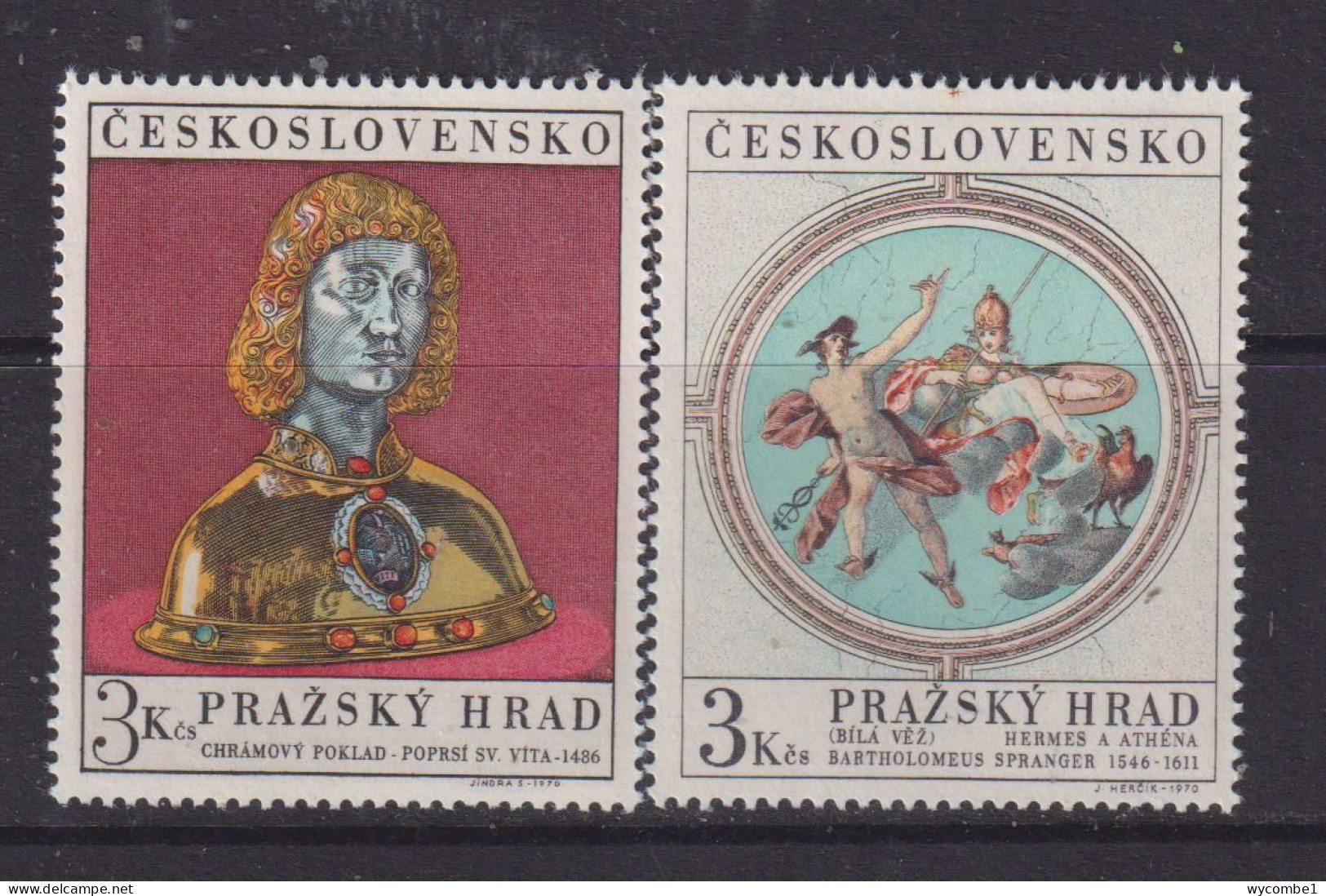 CZECHOSLOVAKIA  - 1970 Prague Castle Set Never Hinged Mint - Unused Stamps