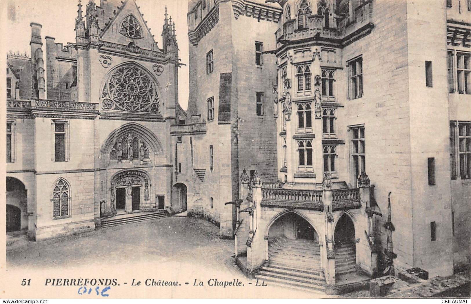 60-PIERREFONDS LE CHATEAU-N°LP5129-B/0077 - Pierrefonds