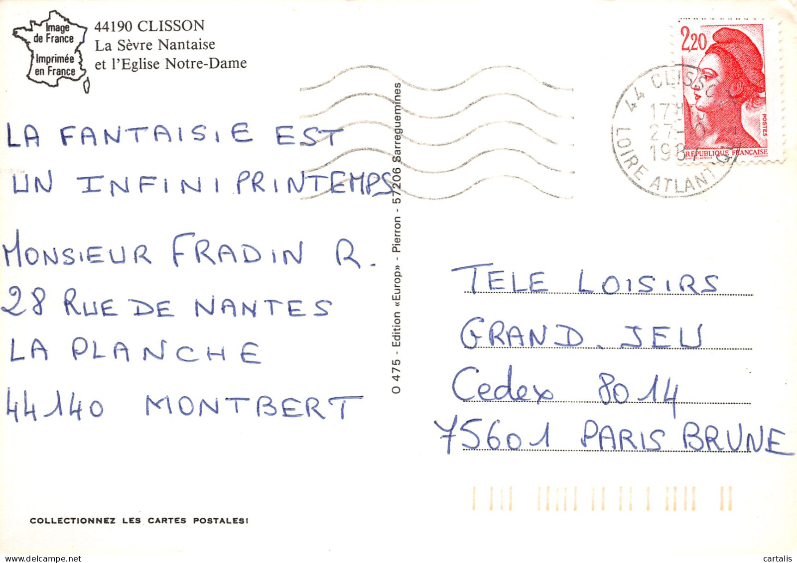 44-CLISSON-N°C4124-B/0119 - Clisson