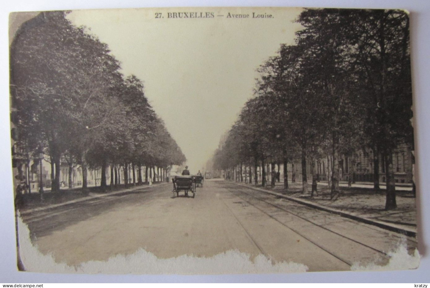 BELGIQUE - BRUXELLES - Avenue Louise - 1908 - Corsi