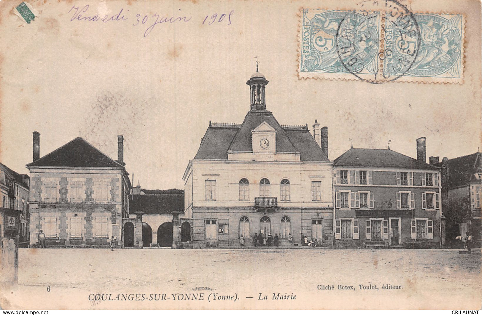89-COULANGES SUR YONNE-N°LP5129-E/0295 - Coulanges Sur Yonne