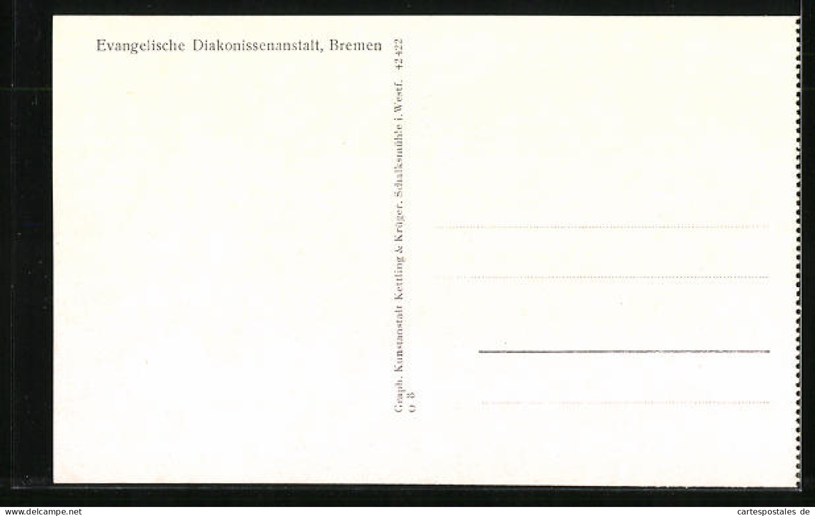 AK Bremen, Evangelische Diakonissenanstalt, Feierabendhaus Ludwig-Schrage-Stift  - Bremen