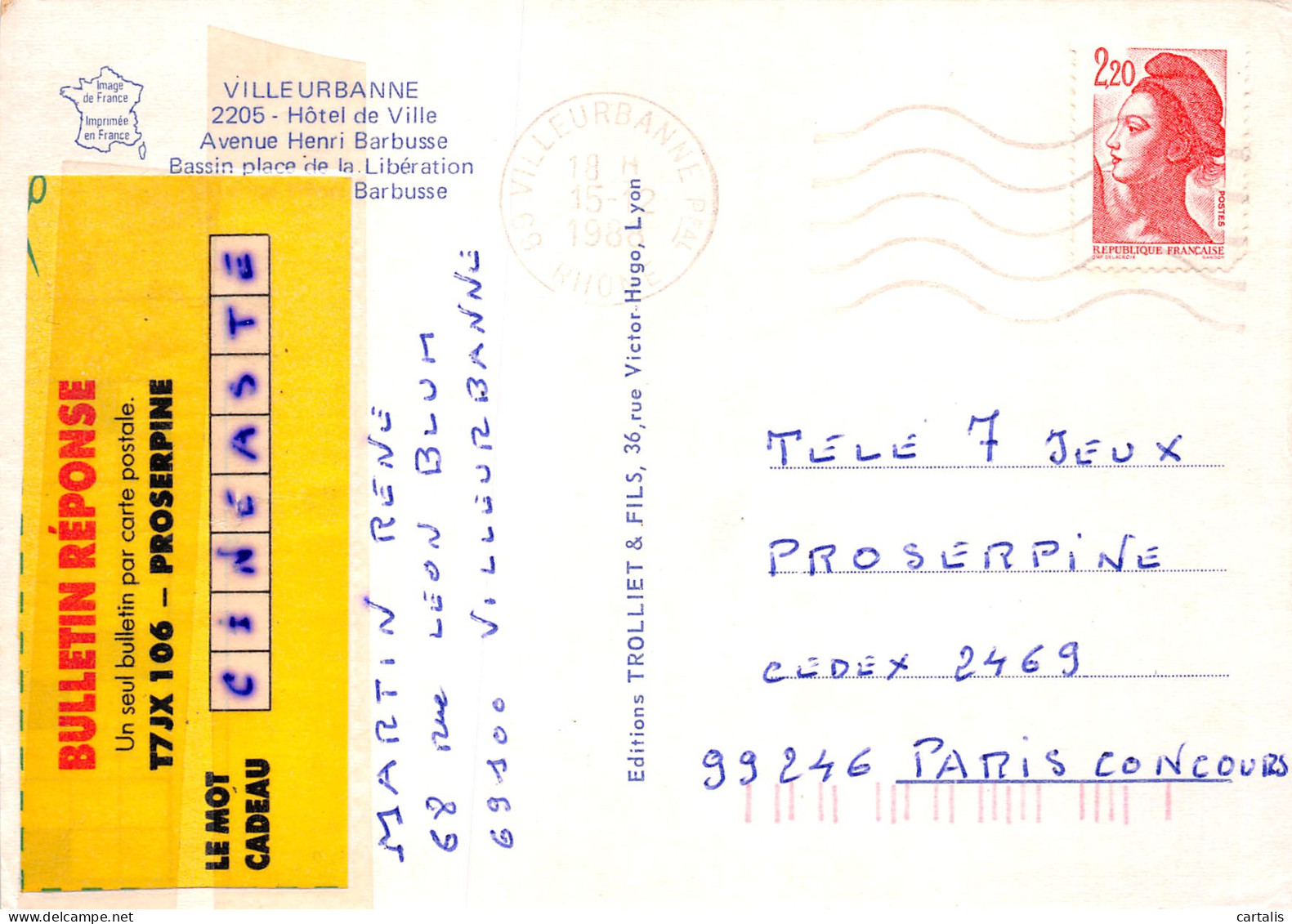 69-VILLEURBANNE-N°C4124-D/0123 - Villeurbanne