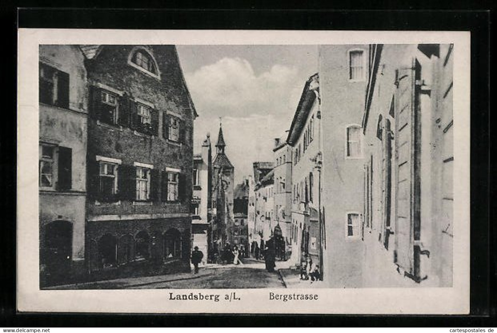 AK Landsberg A. L., Blick In Die Bergstrasse  - Landsberg