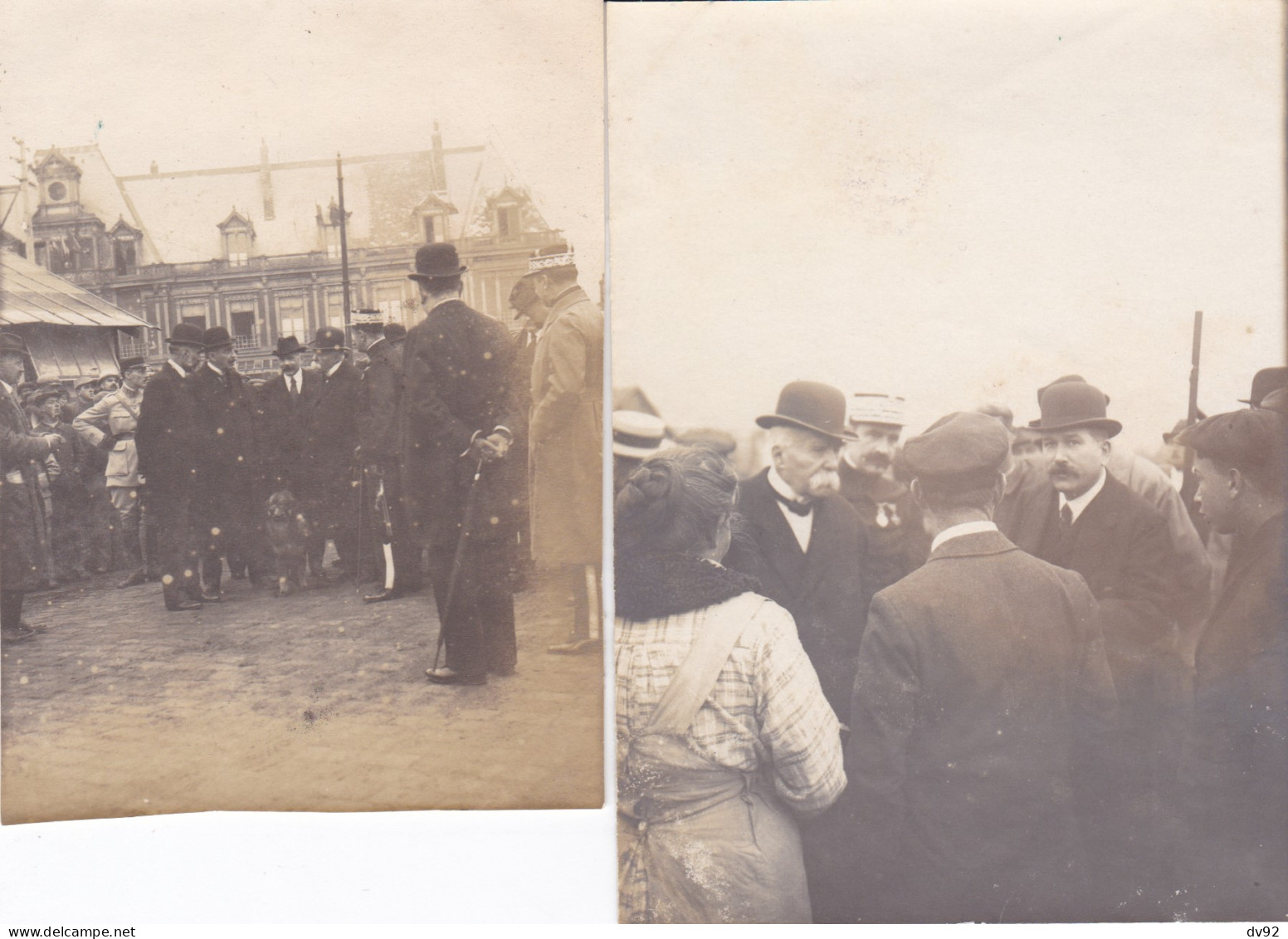 AISNE SAINT QUENTIN GEORGES CLEMENCEAU EN VISITE JUILLET 1919 - Identifizierten Personen