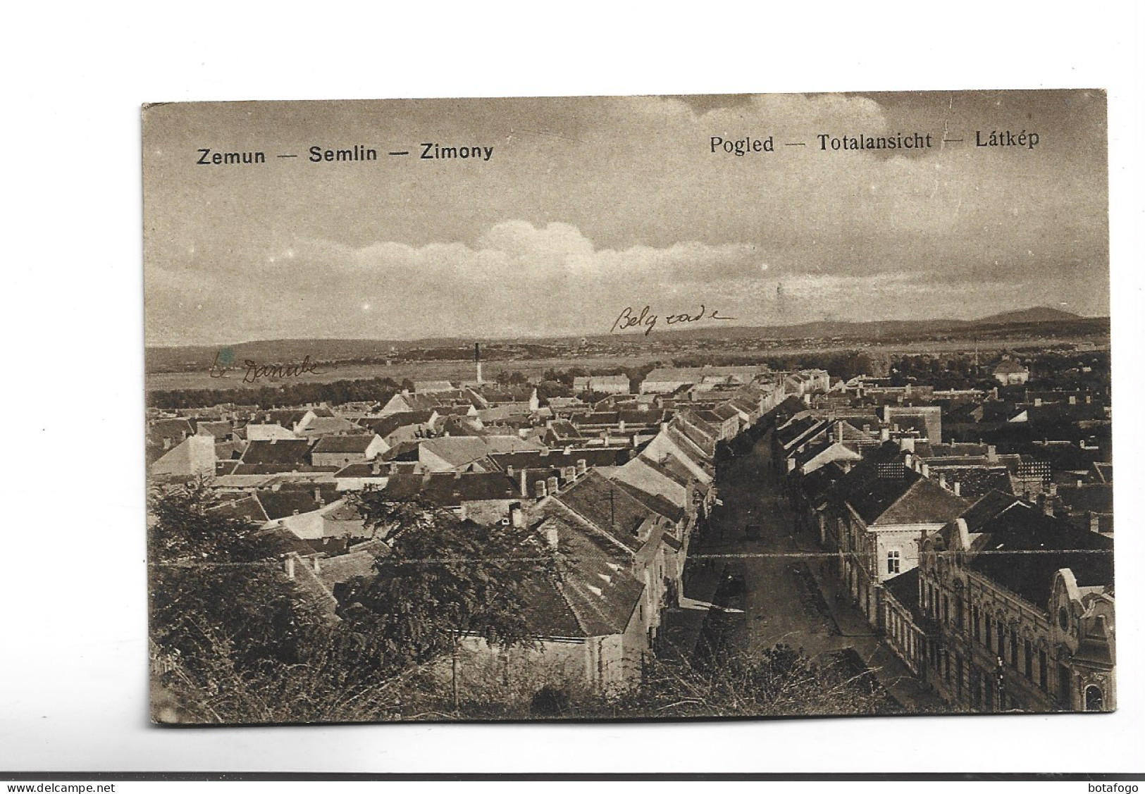 CPA ZEMUN En 1919! - Croatie