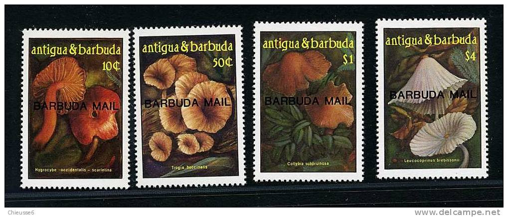 Barbuda ** N° 844 à 847 - Champignons (7 P3) - Antigua Y Barbuda (1981-...)