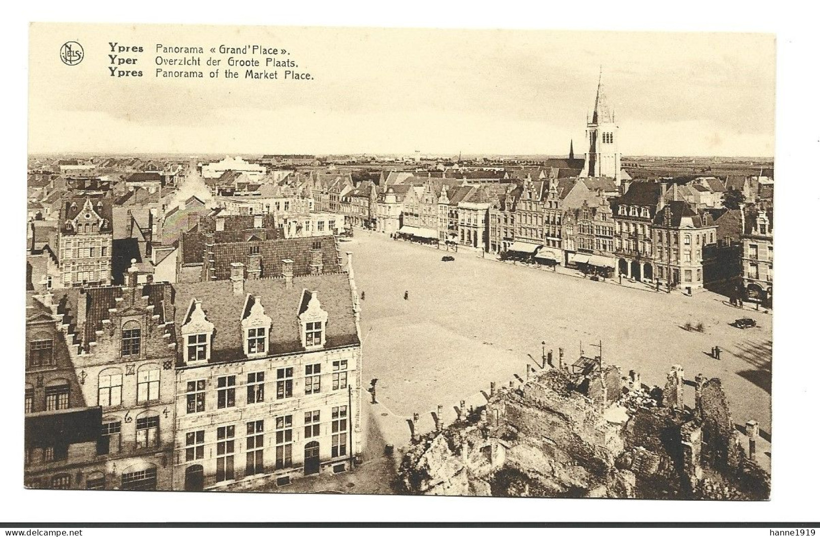 Ieper Grote Markt Panorama Grand Place Ypres Htje - Ieper