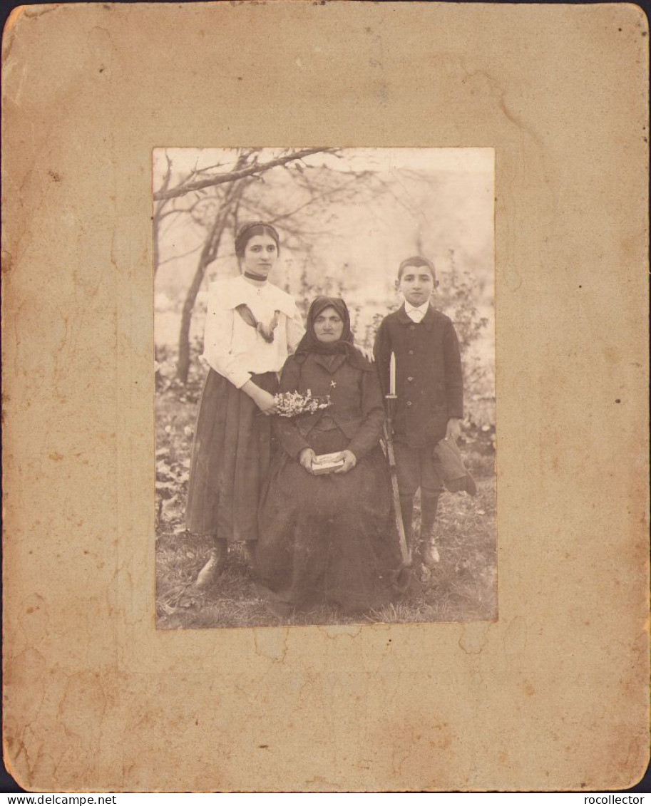 Photo Boy With Toy Rifle With Bayonet, Ca 1920s P2/776 - Identifizierten Personen