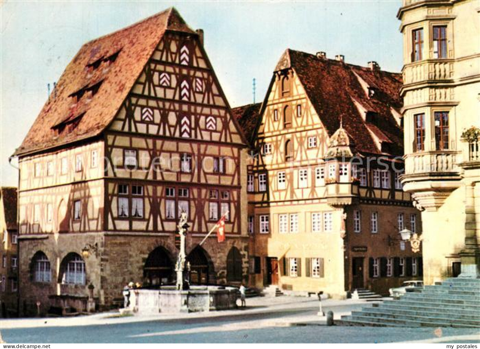 73311345 Rothenburg Tauber Fachwerkhaeuser Sankt Georgsb Runnen  Rothenburg Taub - Rothenburg O. D. Tauber