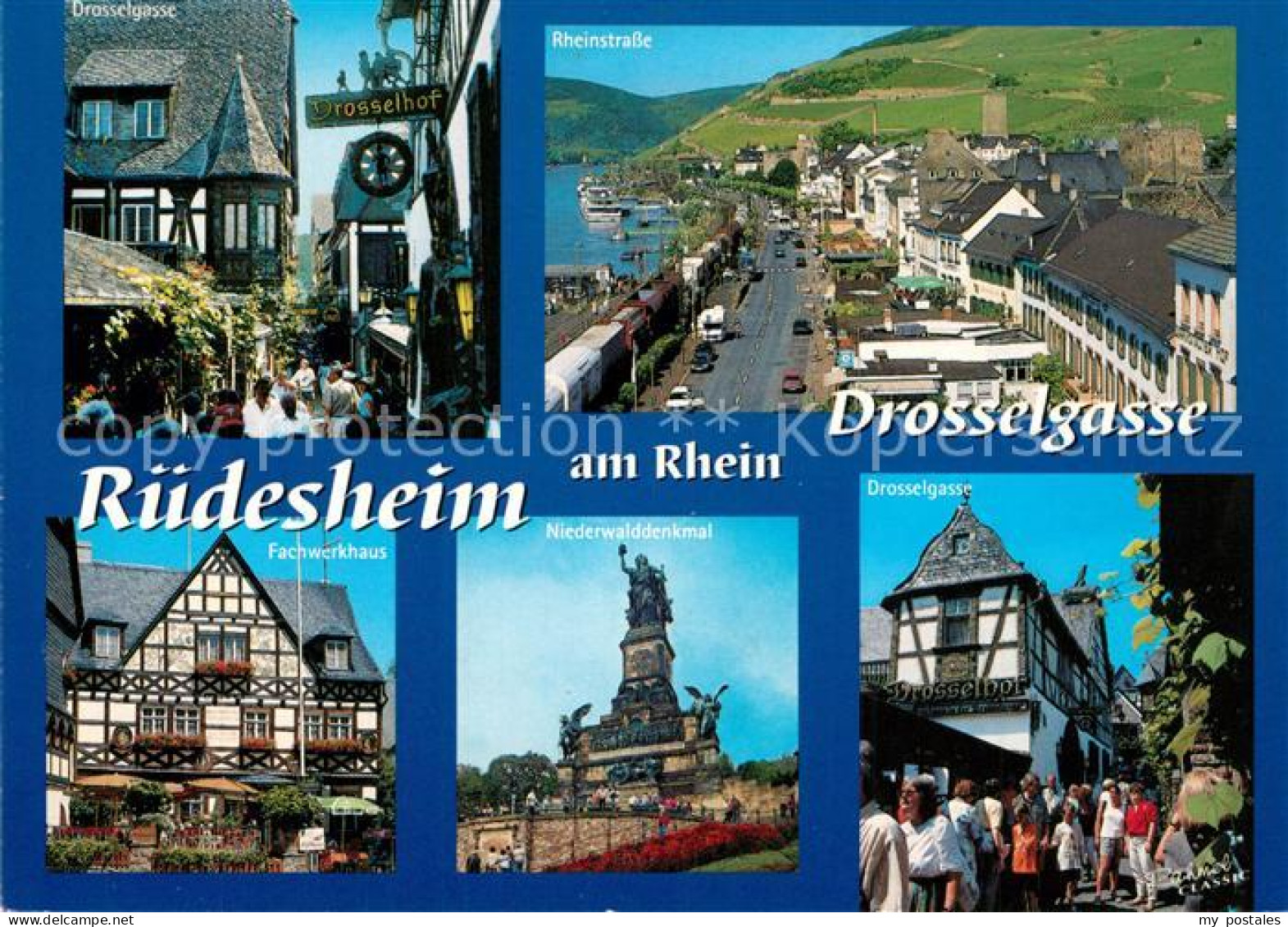 73311339 Ruedesheim Rhein Drosselgasse Niederwalddenkmal Fachwerkhaus  Ruedeshei - Ruedesheim A. Rh.