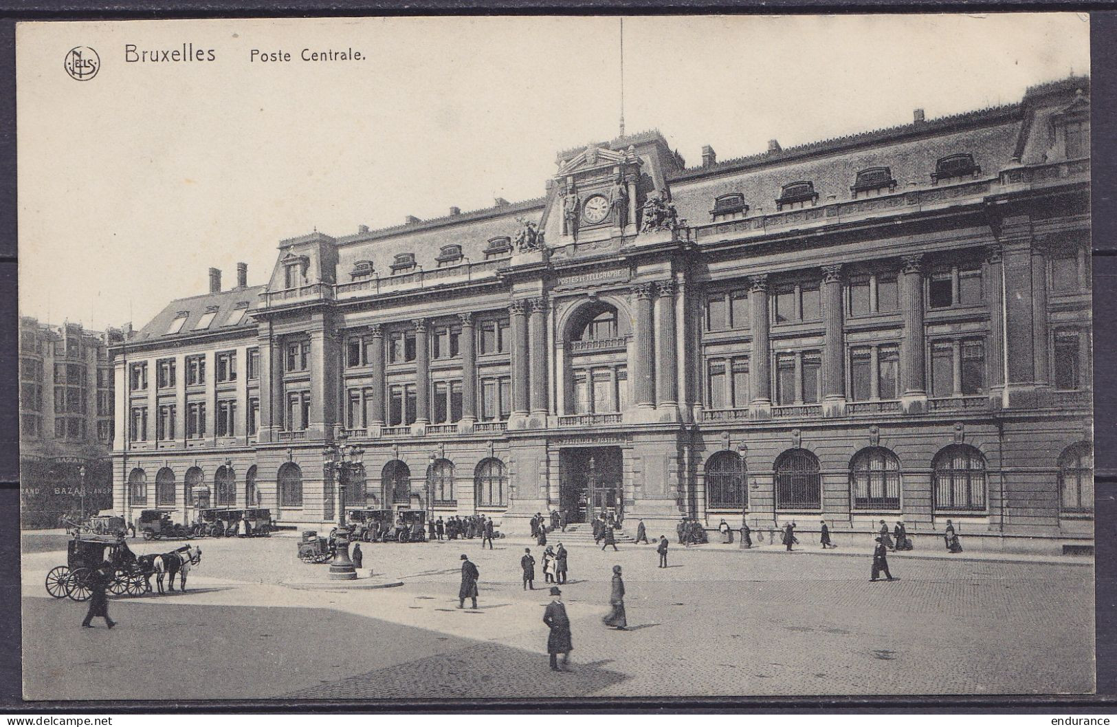 CP Bruxelles Poste Centrale Affr. N°137 Flam. BRUXELLES /28.I 1919 Pour BRAINE-LE-COMTE - Càd Oblit. Fortune Arrivée "BR - 1915-1920 Alberto I