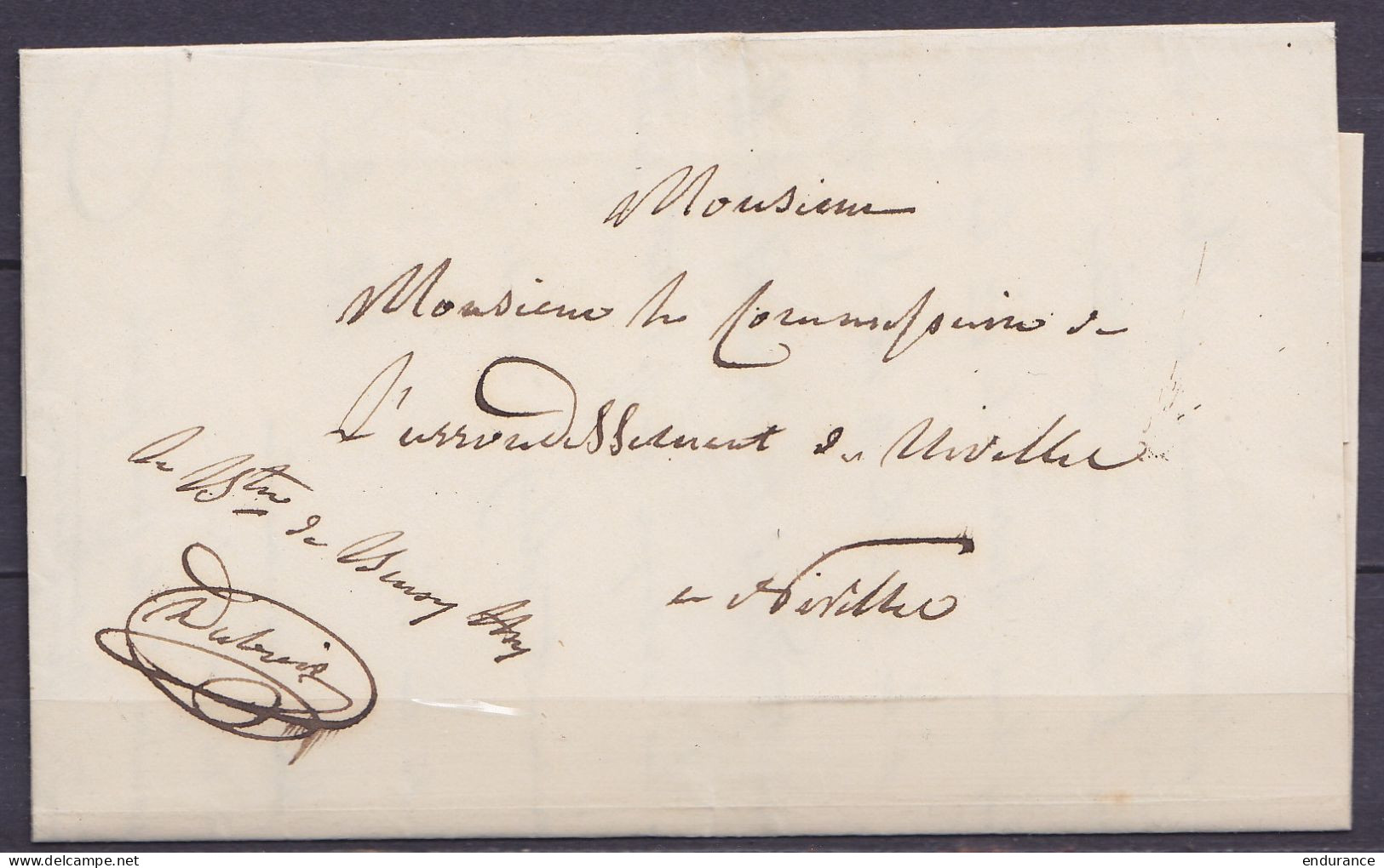 L. Datée 29 Juin 1844 De BAISY THY En Franchise Pour NIVELLES - 1830-1849 (Independent Belgium)