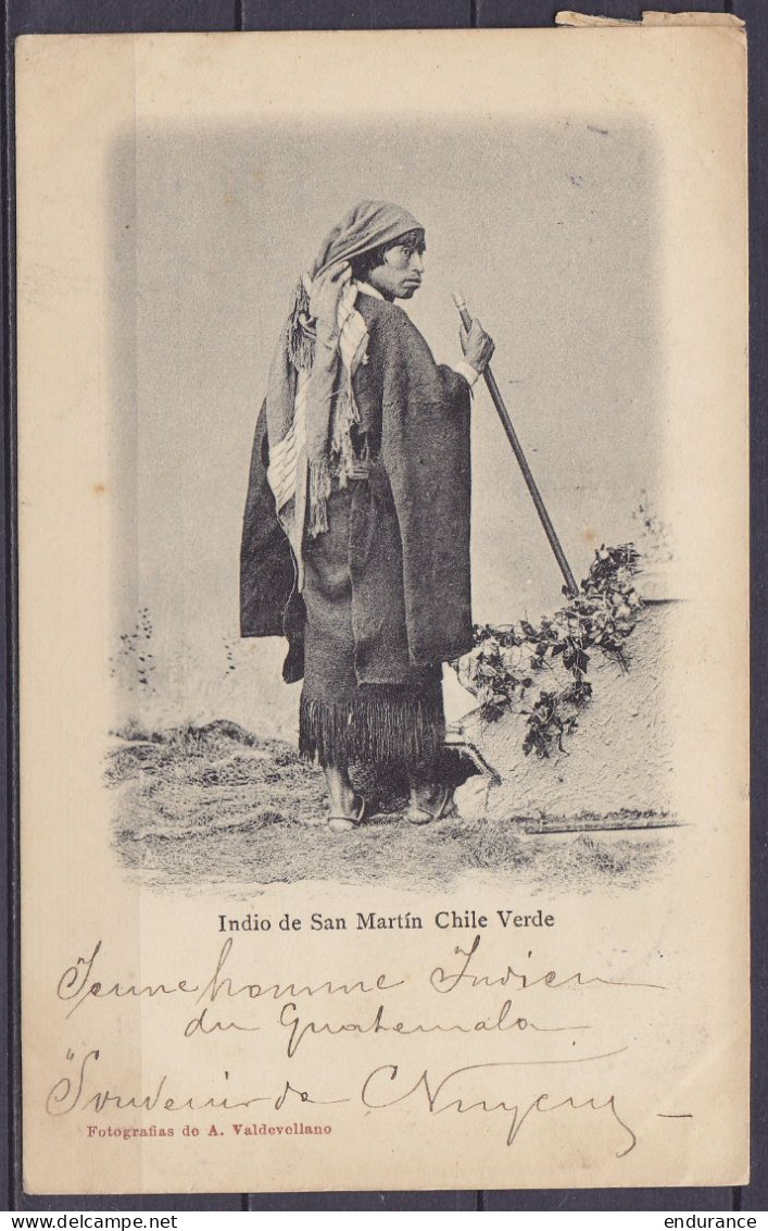 Guatemala - CP "Indio De San Martin Chile Verde" Affr. 15ctvs Càd "CORREOS DE GUATEMALA /14 SEP 1905" Pour OSTENDE Belgi - Guatemala
