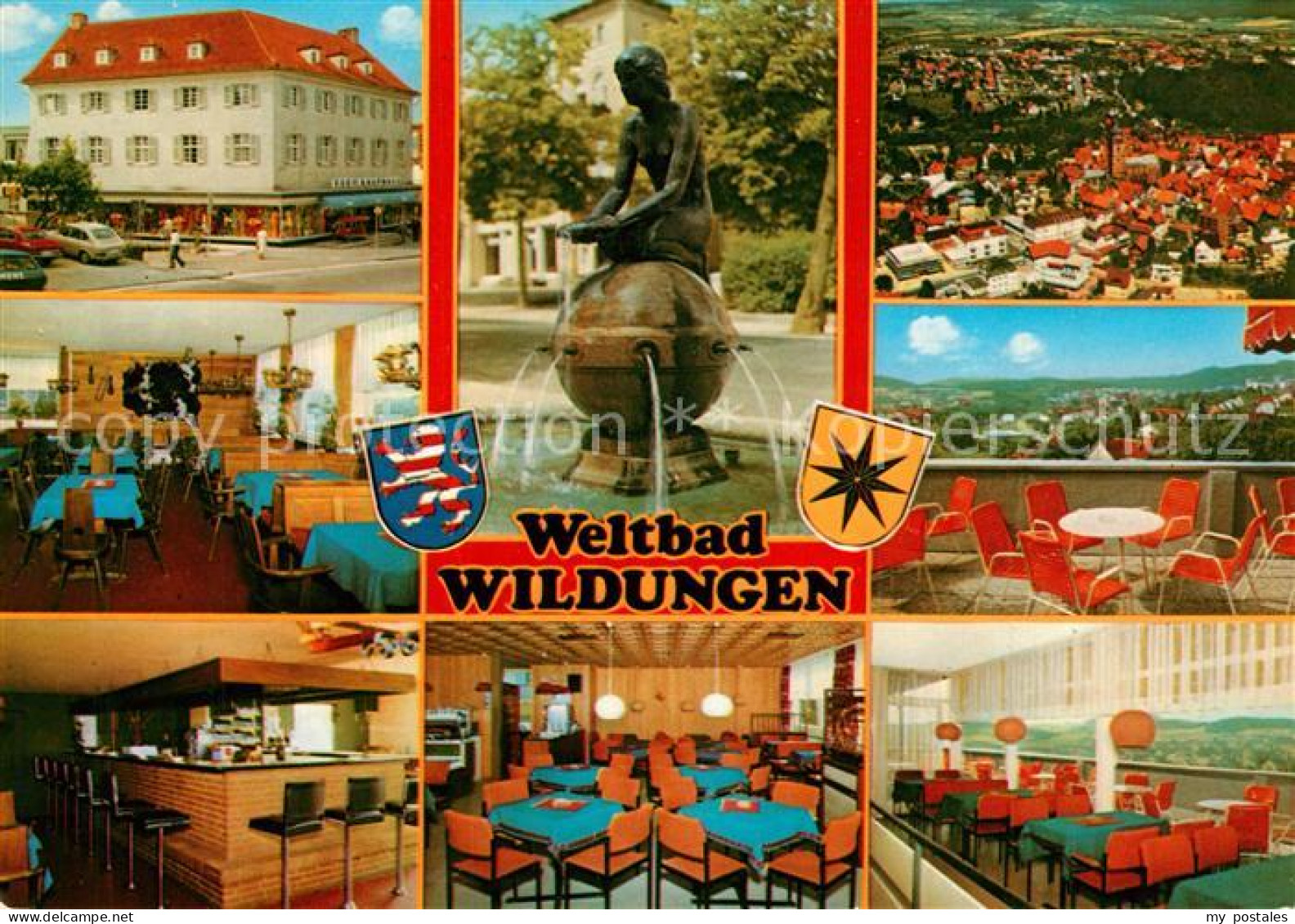 73311281 Wildungen Bad Eder Cafe Restaurant Brunnen Panorama Wildungen Bad - Bad Wildungen