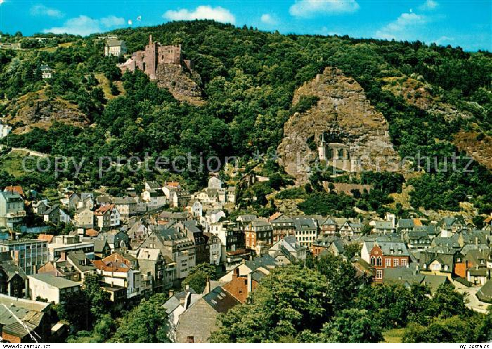 73311261 Idar-Oberstein Schlossruine Felsenkirche Idar-Oberstein - Idar Oberstein