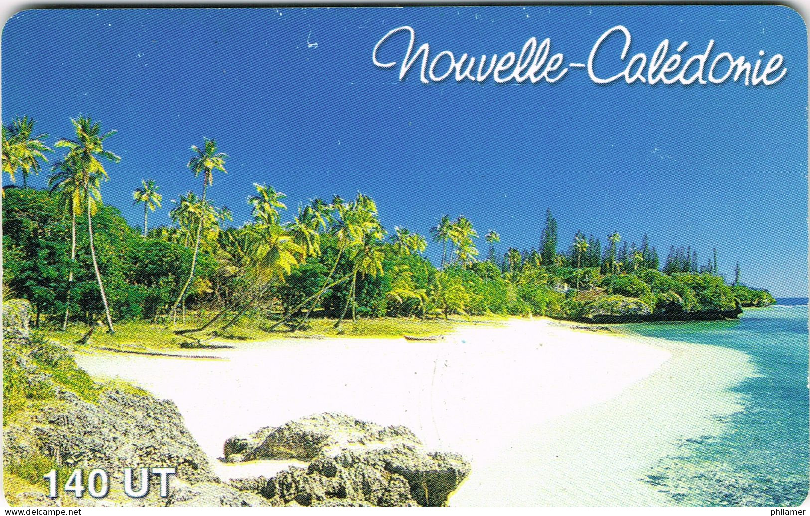 Nouvelle Caledonie New Caledonia Phonecard Telecarte NC72 Plage Medu Mare Loyaute Plage Beach 140 Un. UT BE - Nieuw-Caledonië