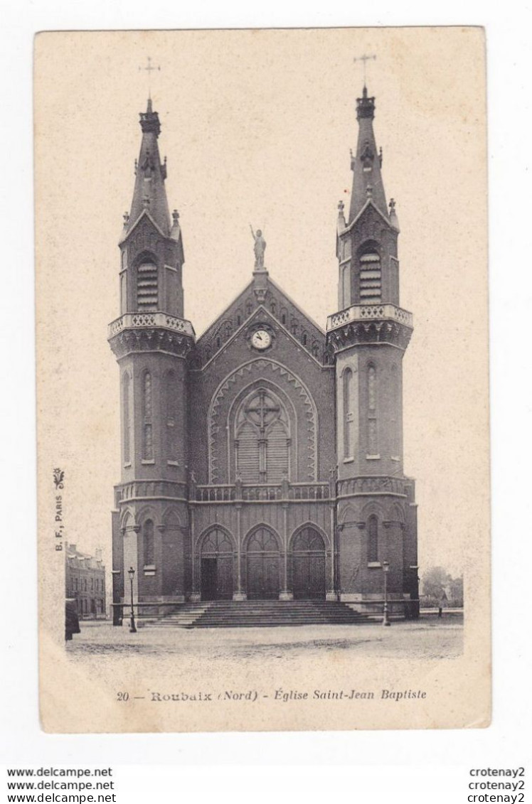 59 ROUBAIX N°20 Eglise Saint St Jean Baptiste VOIR DOS - Roubaix