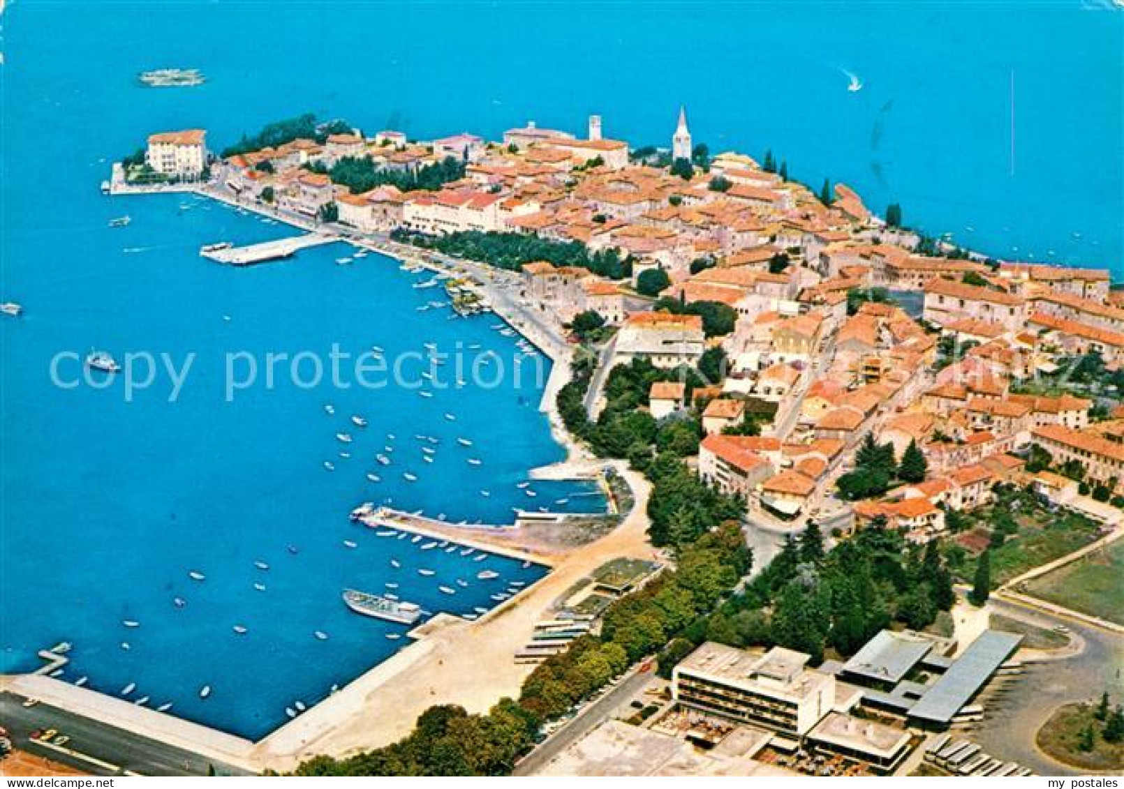 73311121 Porec Altstadt Hafen Fliegeraufnahme Porec - Croazia