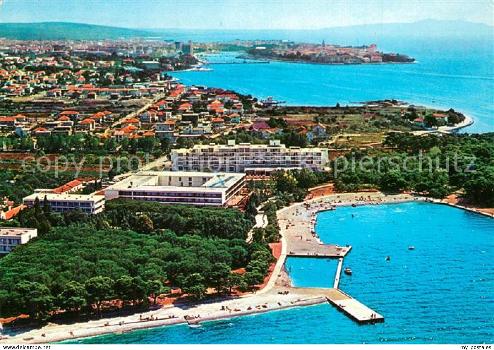 73311091 Zadar Zadra Zara Hotel Borik Fliegeraufnahme Zadar Zadra Zara - Croatie