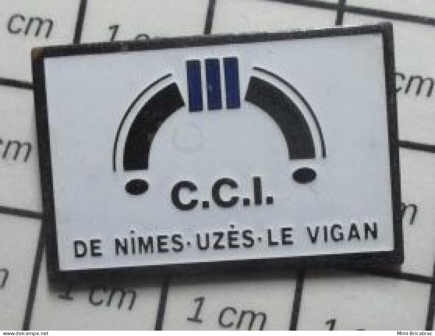 721  Pin's Pins / Beau Et Rare / ADMINISTRATIONS / CCI DE NIMES UZES LE VIGAN - Administración
