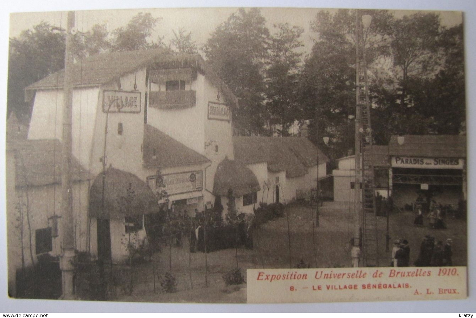 BELGIQUE - BRUXELLES - Exposition Universelle De 1910 - Le Village Sénégalais - Expositions Universelles