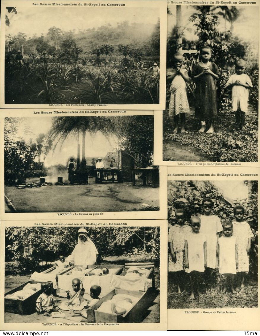 Les Soeurs Missionnaires Du St Esprit Au Cameroun Yaounde Serie De 20 Cartes Postales - Cameroun