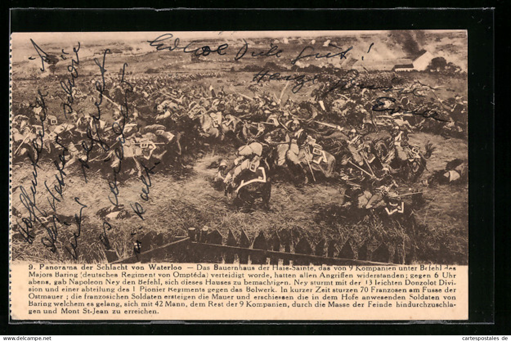 AK Waterloo, Panorama Der Schlacht Von Waterloo  - Andere Oorlogen