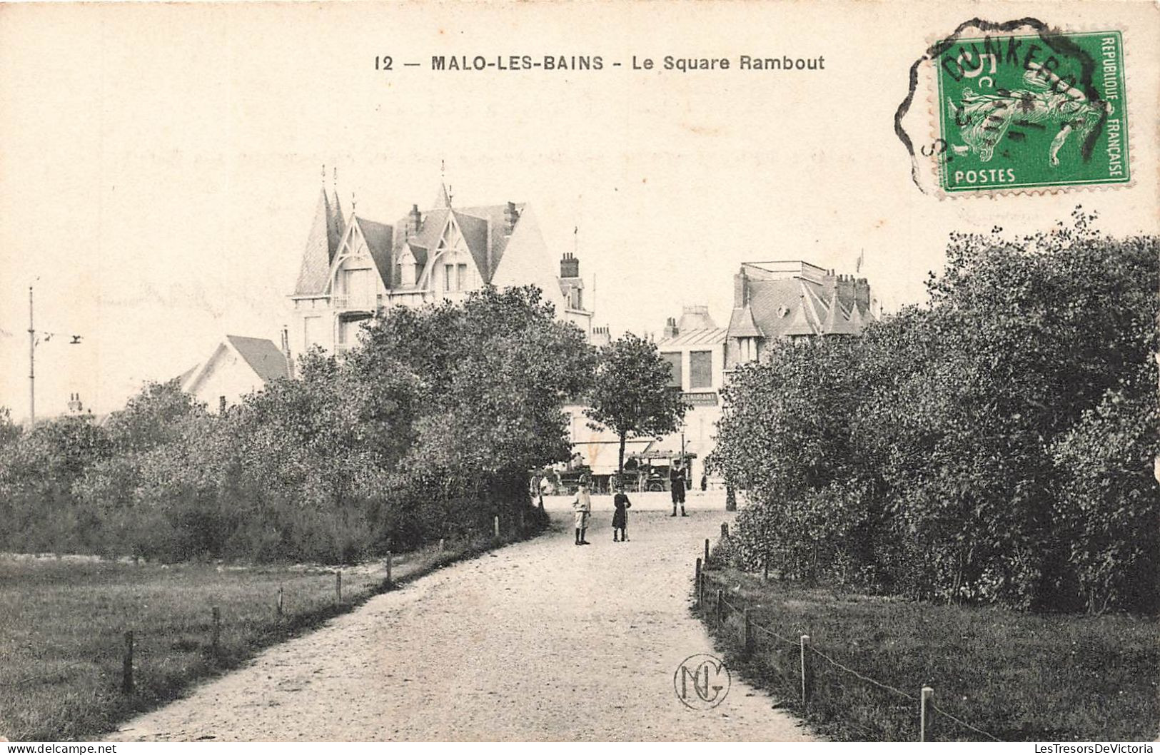 FRANCE - Malo Les Bains - Le Square Rambout - Carte Postale Ancienne - Malo Les Bains