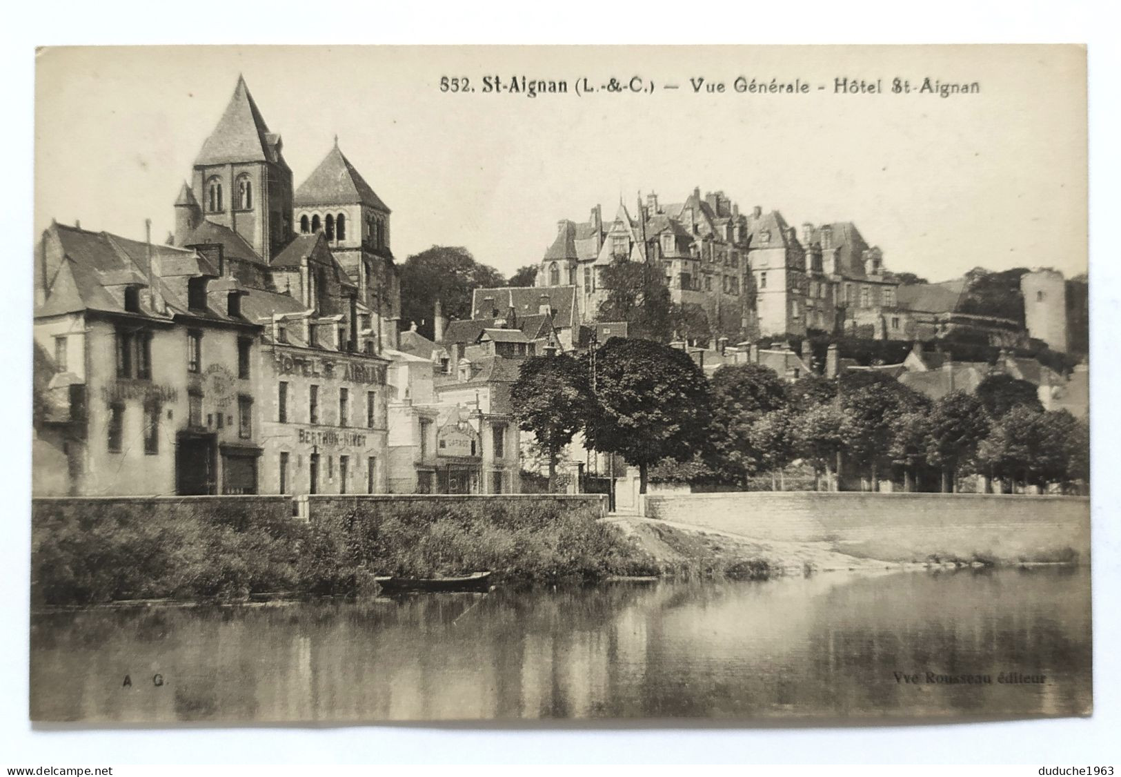 CPA - 41.Saint Aignan - Vue Générale - Hôtel Saint Aignan - Saint Aignan