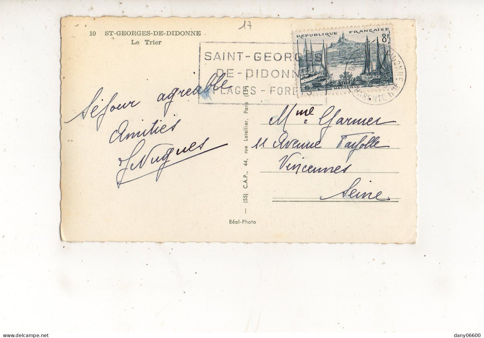 SAINT GEORGES DE DIDONNE - Le Trier (carte Photo) - Saint-Georges-de-Didonne