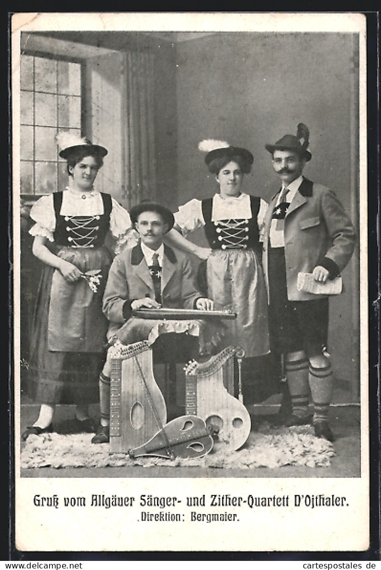 AK Allgäuer Sänger- Und Zither-Quartett D`Ojthaler  - Music And Musicians