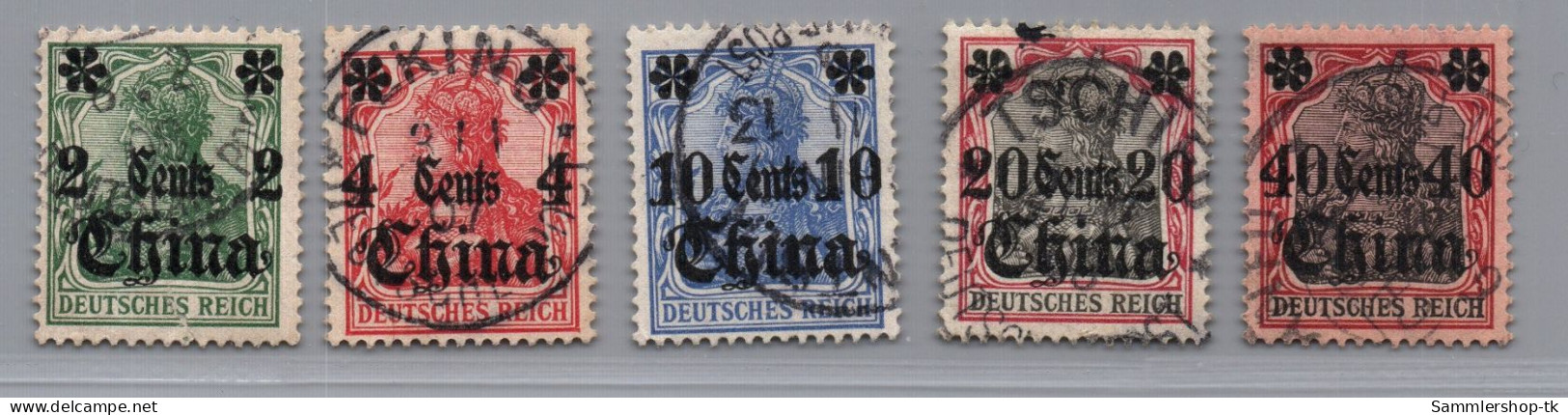 Deutsche Auslandspostämter China Michel-Nr. 29 - 33 Gestempelt - Deutsche Post In China