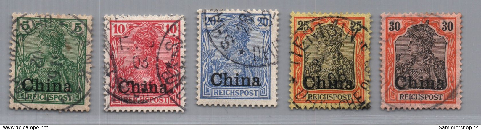Deutsche Auslandspostämter China Michel-Nr. 16 -20 Gestempelt - Deutsche Post In China