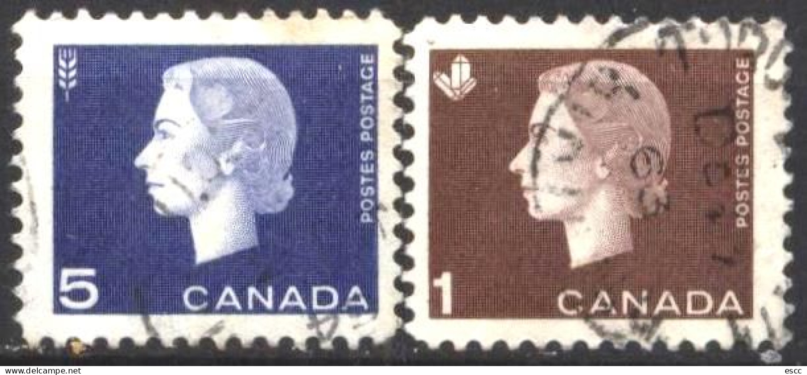 Used Stamps  Queen Elizabeth II 1962 1963  From Canada - Königshäuser, Adel