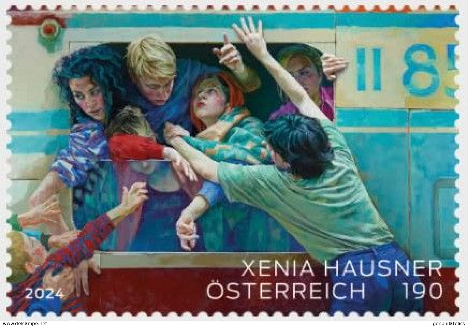 AUSTRIA 2024 PEOPLE Events. Xenia Hausner - Exiles 1, 2017 - Fine Stamp MNH - Neufs