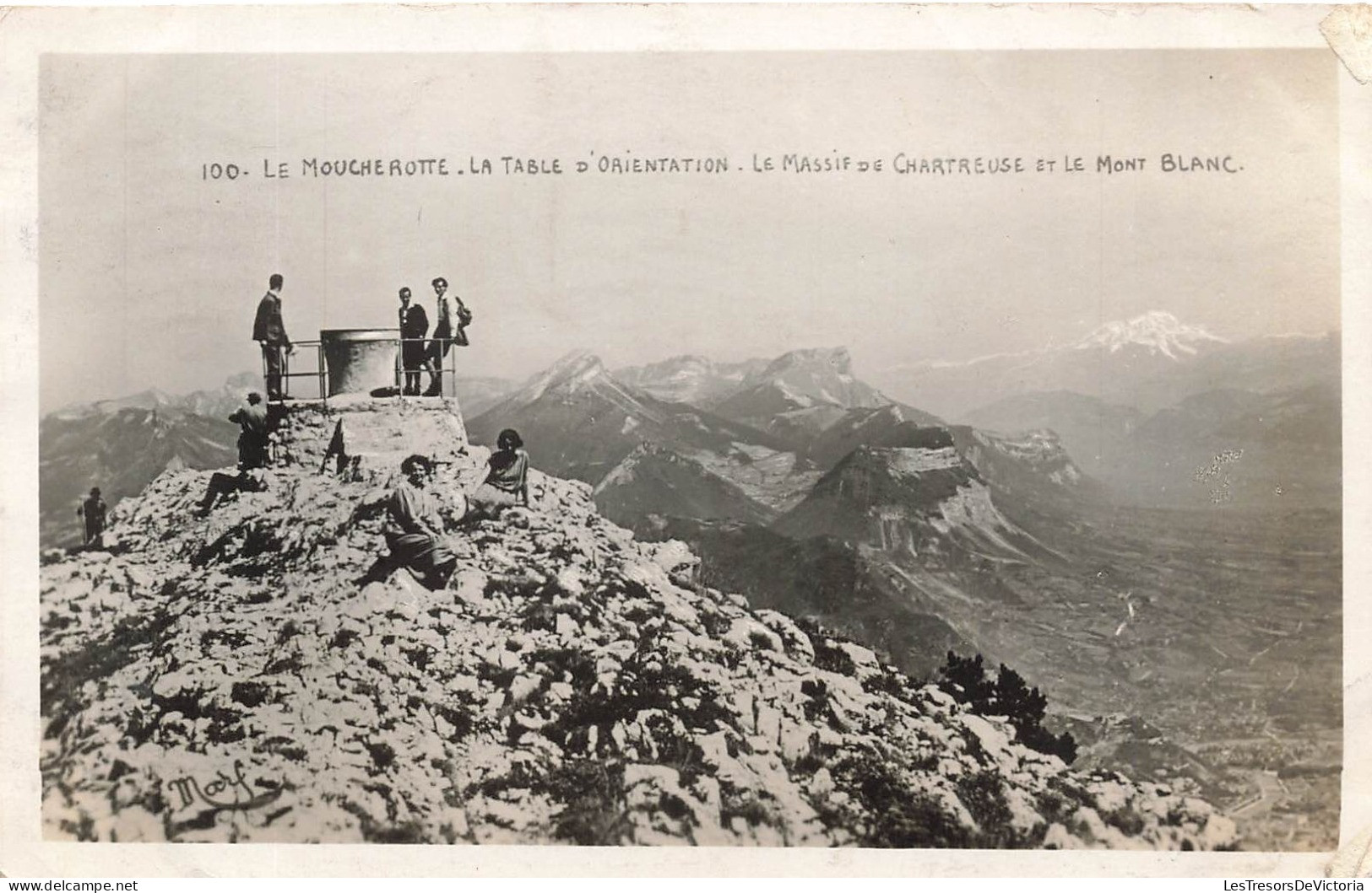 FRANCE - Le Moucherotte - La Table D'orientation - Le Massif De Chartreuse Et Le Mont - Carte Postale Ancienne - Chartreuse