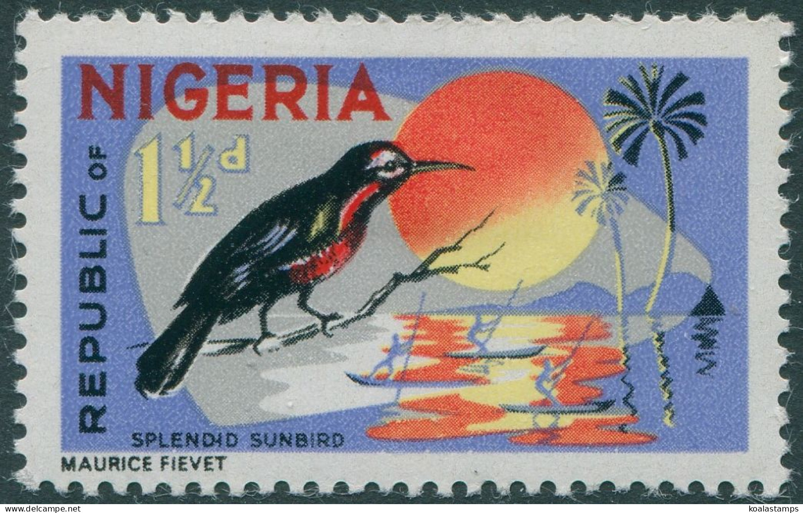 Nigeria 1965 SG174 1½d Splendid Sunbird MLH - Nigeria (1961-...)