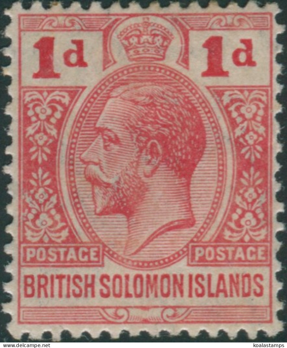 Solomon Islands 1913 SG19 1d Red KGV MLH - Isole Salomone (1978-...)