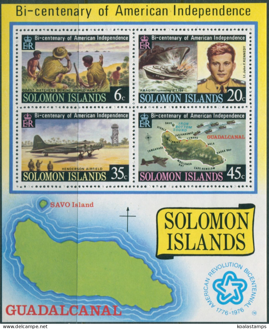 Solomon Islands 1976 SG325 American Independence MS MNH - Isole Salomone (1978-...)