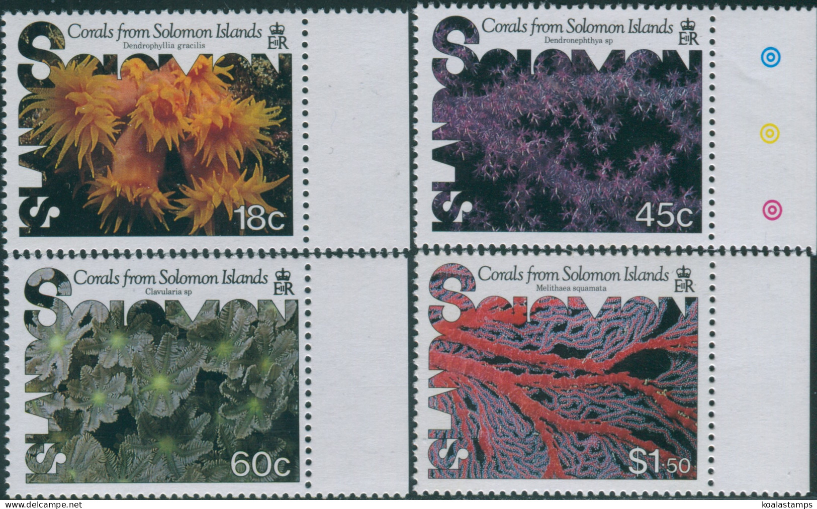 Solomon Islands 1987 SG576-579 Corals Set MNH - Isole Salomone (1978-...)