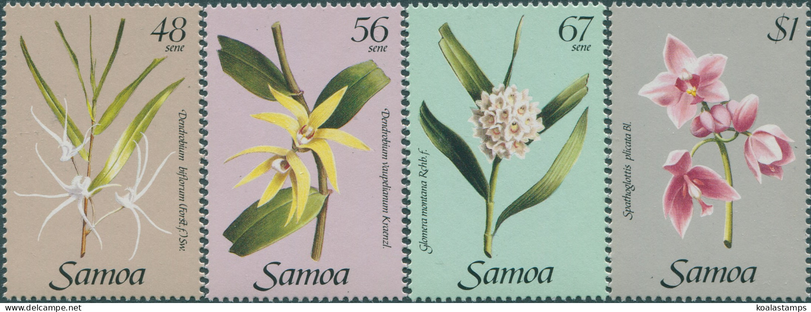 Samoa 1985 SG688-691 Orchids Set MNH - Samoa