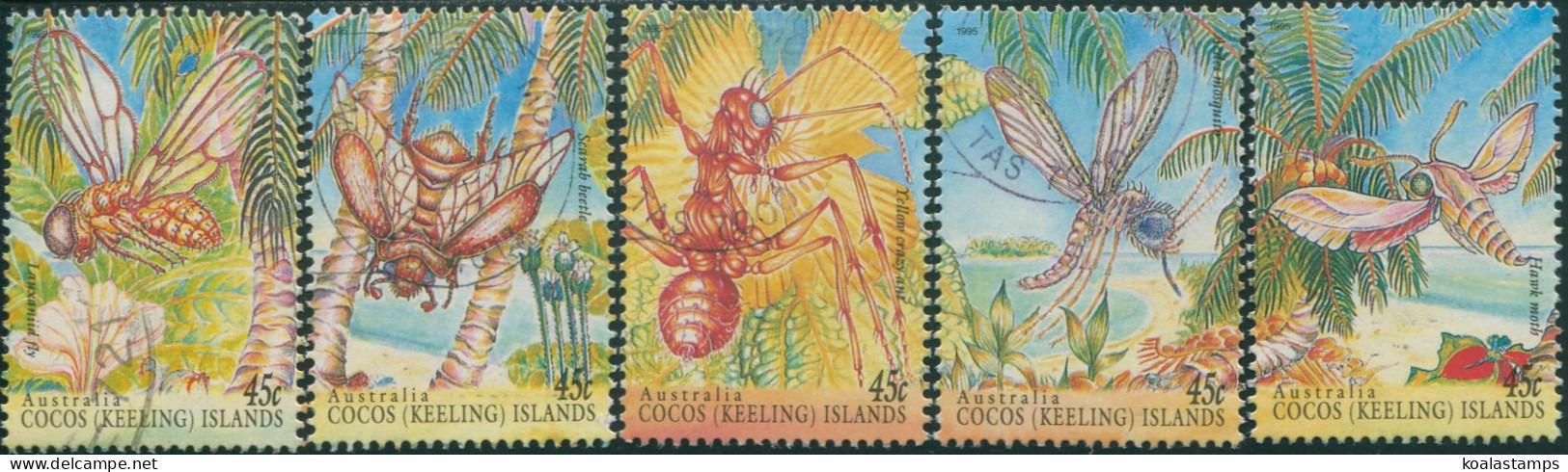 Cocos Islands 1994 SG326 Insects Part Set FU - Cocos (Keeling) Islands