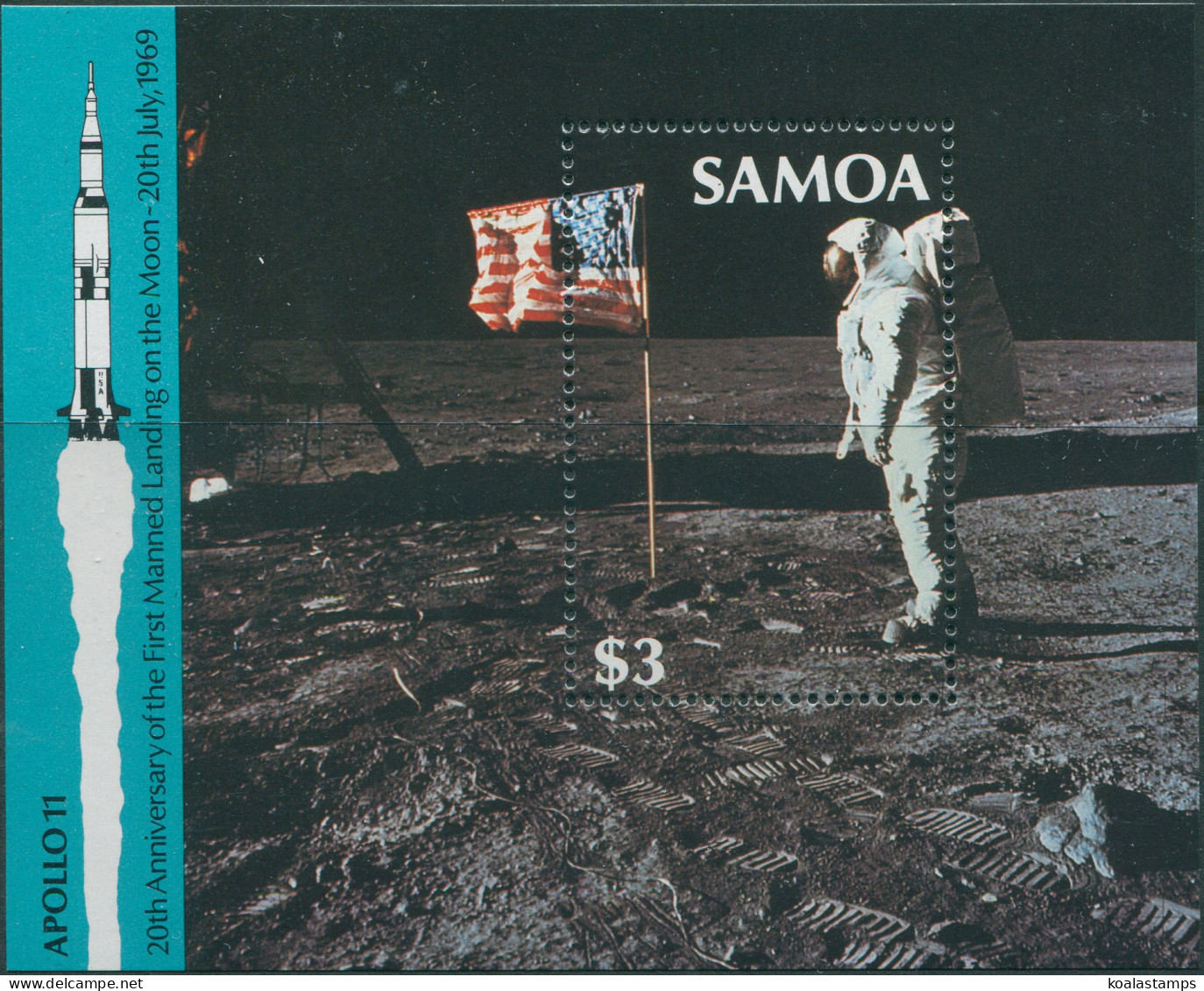 Samoa 1989 SG834 Moonlanding MS MNH - Samoa