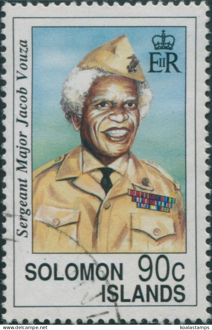 Solomon Islands 1992 SG725 90c Vouza In Uniform FU - Isole Salomone (1978-...)