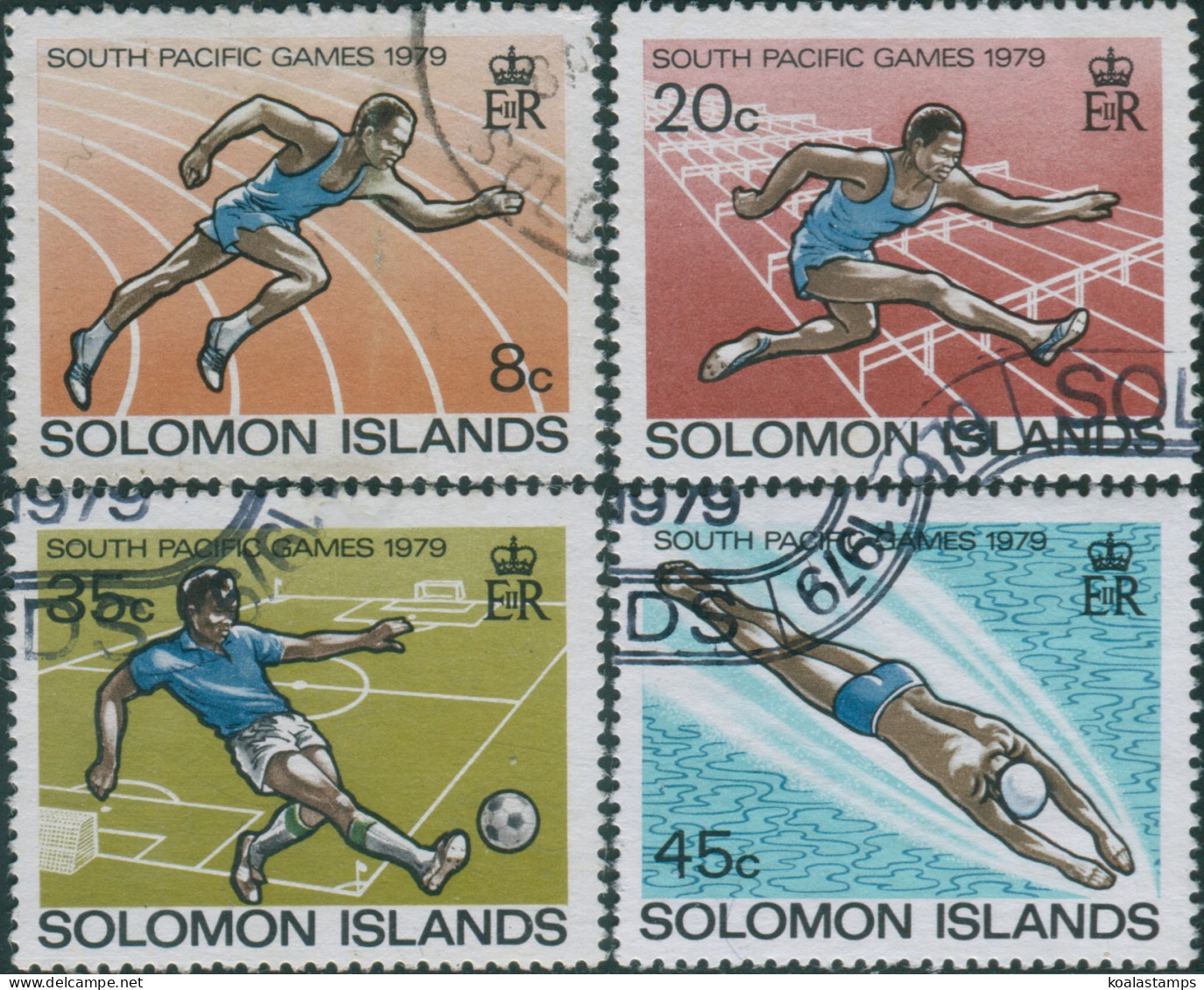Solomon Islands 1979 SG380-383 South Pacific Games Set FU - Salomon (Iles 1978-...)