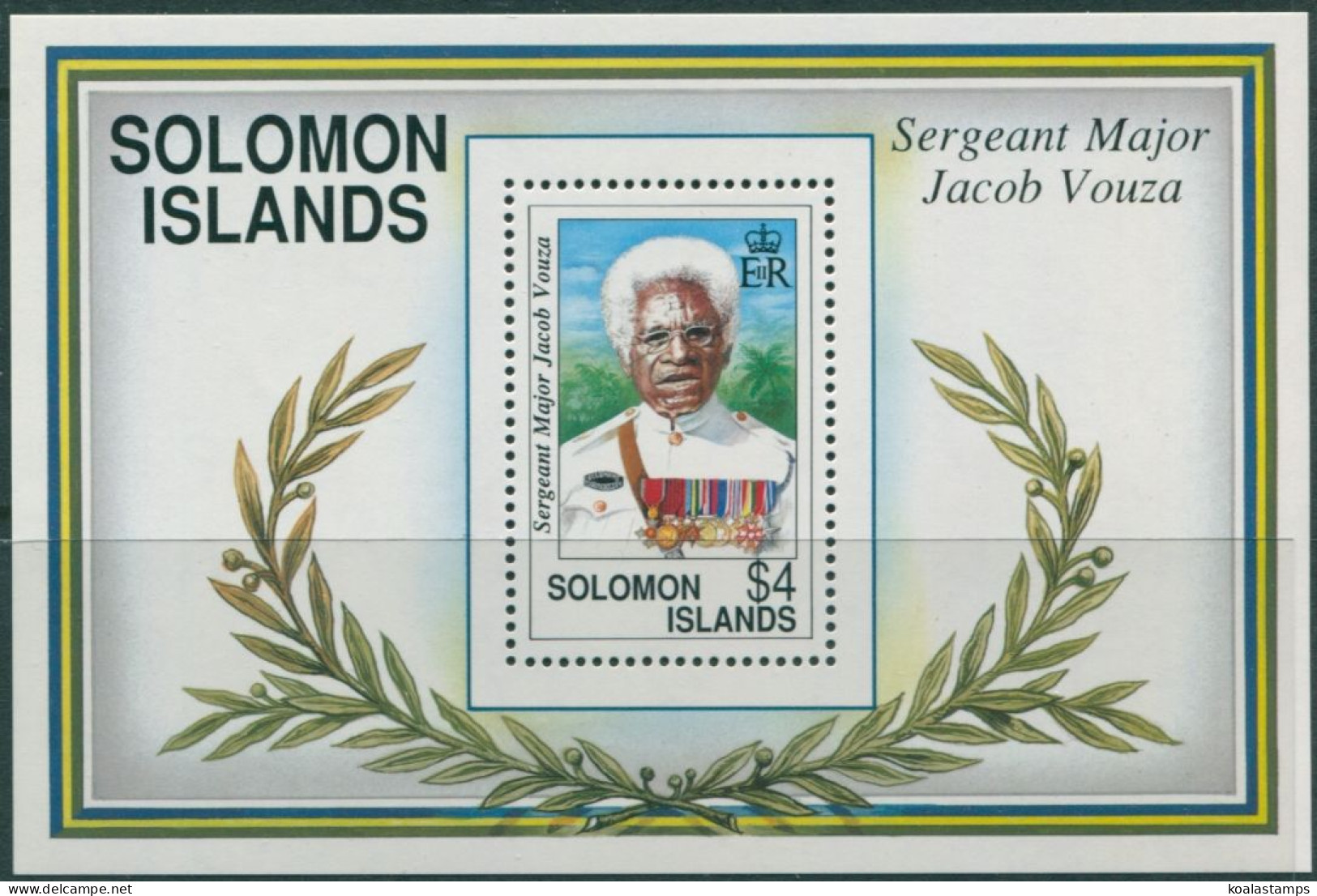 Solomon Islands 1992 SG727 WWII Jacob Vouza MS MNH - Isole Salomone (1978-...)