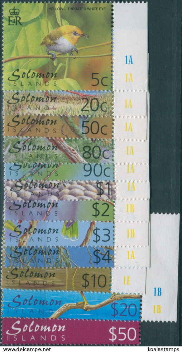 Solomon Islands 2001 SG976-987 Birds Set MNH - Salomoninseln (Salomonen 1978-...)